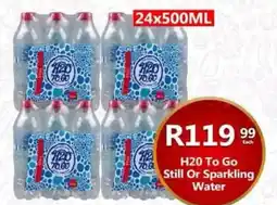 Take 'n Pay H20 To Go Still Or Sparkling Water offer