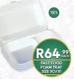 Take 'n Pay Fast Food Foam Tray offer