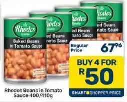 Pick n Pay Rhodes Baked Beans in Tomato Sauce offer