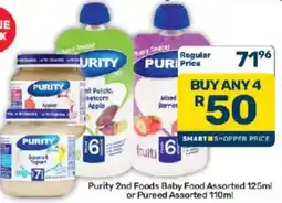 Pick n Pay Purity 2nd Foods Baby Food Assorted offer