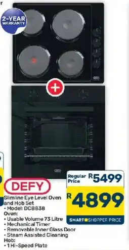 Pick n Pay DEFY Slimline Eye Level Oven and Hob Set offer