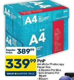 Pick n Pay PnP A4 White Photocopy Paper Box offer