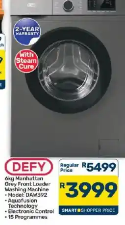 Pick n Pay DEFY 6kg Manhattan Grey Front Loader Washing Machine offer
