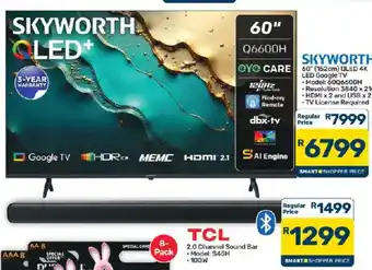 Pick n Pay SKYWORTH QLED+ 60" LED Google TV offer