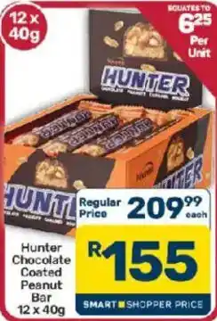 Pick n Pay Hunter Chocolate Coated Peanut Bar offer