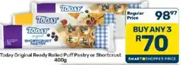 Pick n Pay Today Original Ready Rolled Puff Pastry or Shortcrust offer