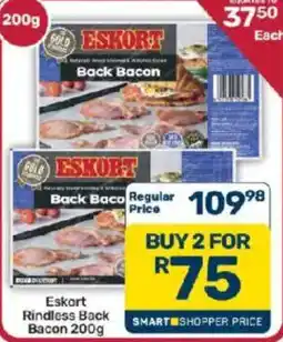 Pick n Pay Eskort Back Bacon offer