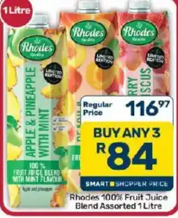 Pick n Pay Rhodes 100% Fruit Juice Blend Assorted offer