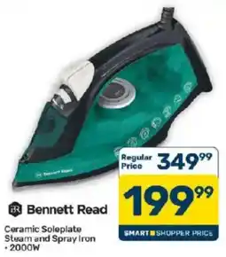 Pick n Pay Bennett Read Ceramic Soleplate Steam and Spray Iron offer