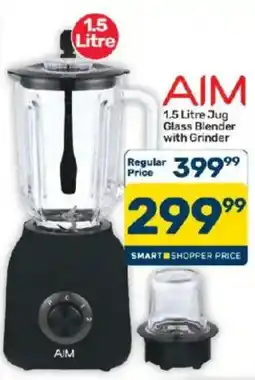 Pick n Pay AIM 1.5 Litre Jug Glass Blender with Grinder offer