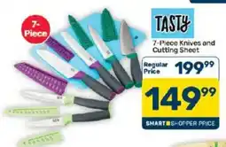 Pick n Pay TASTY 7-Piece Knives and Cutting Sheet offer
