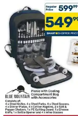 Pick n Pay Blue Mountain Picnic with Cooling Compartment Bag with Accessories offer