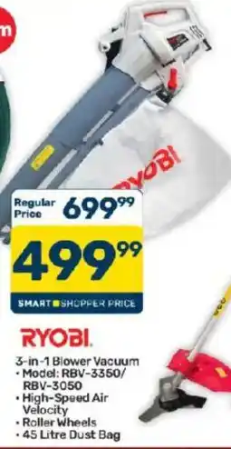Pick n Pay RYOBI 3-in-1 Blower Vacuum offer