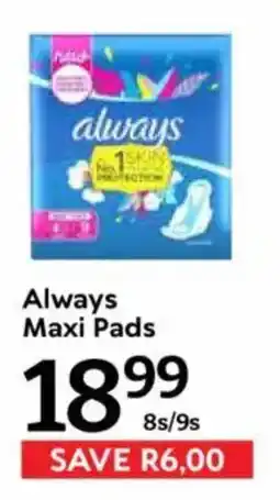Oxford Freshmarket Always Maxi Pads offer
