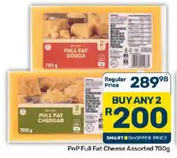 Pick n Pay PnP Full Fat Cheese Assorted offer