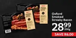 Oxford Freshmarket Oxford Smoked Streaky Bacon offer