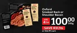 Oxford Freshmarket Oxford Smoked Back or Shoulder Bacon offer