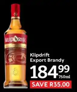 Oxford Freshmarket Klipdrift Export Brandy offer