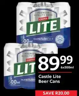 Oxford Freshmarket Castle Lite Beer Cans offer