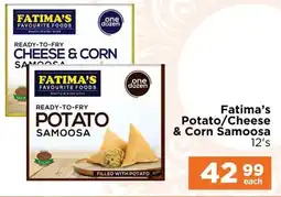 Check Star Fatima's Potato/Cheese & Corn Samoosa offer