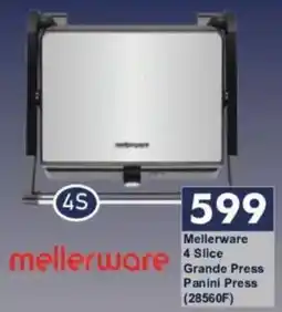 President Hyper Mellerware 4 Slice Grande Press Panini Press offer
