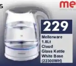 President Hyper Mellerware Cloud Glass Kettle White Base offer