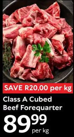 Oxford Freshmarket Class A Cubed Beef Forequarter offer