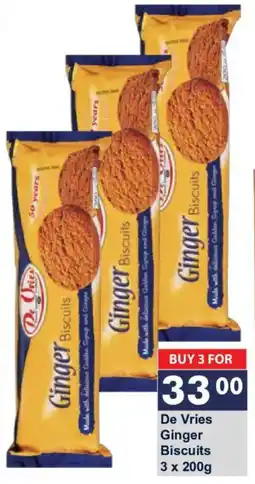 President Hyper De Vries Ginger Biscuits offer