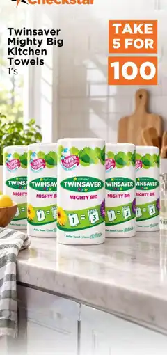 Check Star Twinsaver Mighty Big Kitchen Towels offer