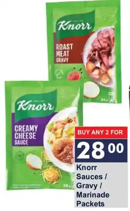 President Hyper Knorr Sauces / Gravy / Marinade Packets offer