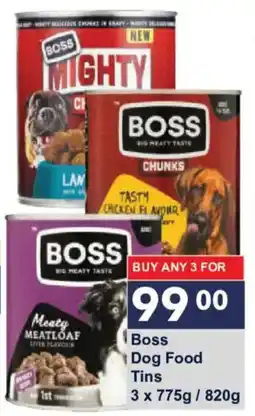 President Hyper Boss Dog Food Tins offer