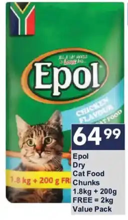 President Hyper Epol Dry Cat Food Chunks offer