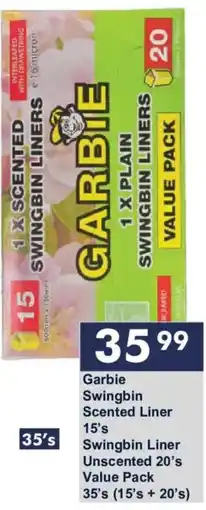 President Hyper Garbie Swingbin Scented Liner offer