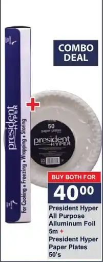 President Hyper President Hyper All Purpose Aluminum Foil offer