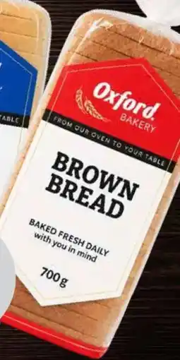 Oxford Freshmarket Oxford Sliced/Unsliced Brown Bread offer