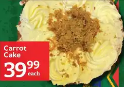 Oxford Freshmarket Carrot Cake offer