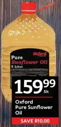 Oxford Freshmarket Oxford Pure Sunflower Oil offer