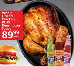 Oxford Freshmarket Whole Grilled Chicken plus Kensington Sauce offer