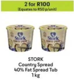 Makro Stork Country Spread 40% Fat Spread Tub offer