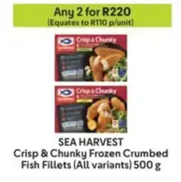 Makro SEA HARVEST Crisp & Chunky Frozen Crumbed Fish Fillets offer
