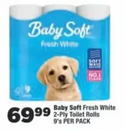 OK Foods Baby Soft Fresh White 2-Ply Toilet Rolls offer