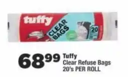 OK Foods Tuffy Clear Refuse Bags offer