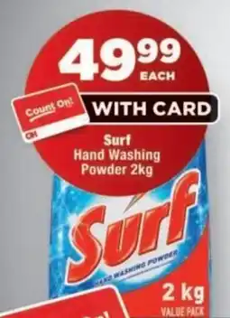 OK Foods Surf Hand Washing Powder offer