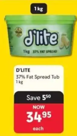 Makro D'LITE 37% Fat Spread Tub offer