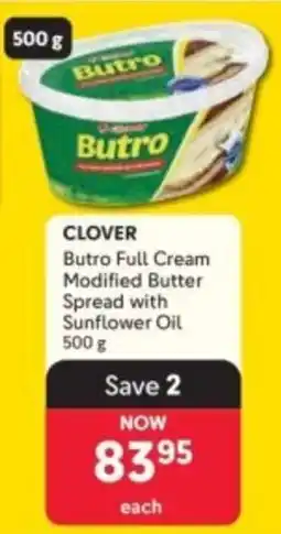 Makro Clover Butro Full Cream Modified Butter Spread with Sunflower Oil offer