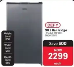 Makro DEFY 90 L Bar Fridge offer