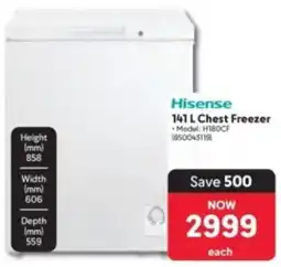 Makro Hisense 141 L Chest Freezer offer