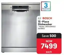 Makro BOSCH 13 -Place Dishwasher offer