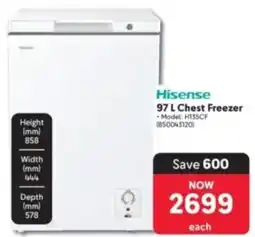Makro Hisense 97 L Chest Freezer offer