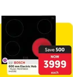 Makro BOSCH 600 mm Electric Hob offer